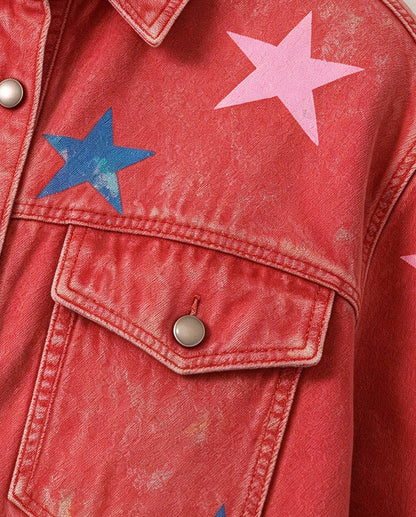 Rodeo Star Stampede Cropped Denim Jacket