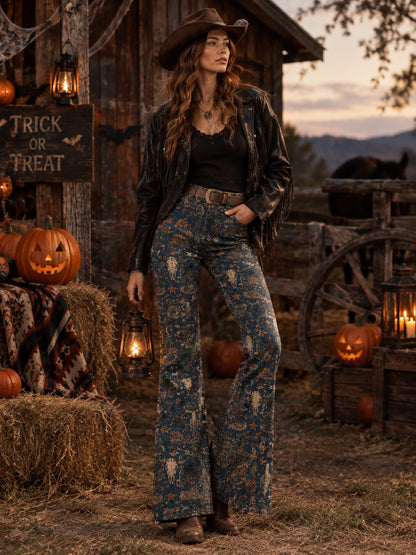 Desert Mirage Navy Bootcut Jeans