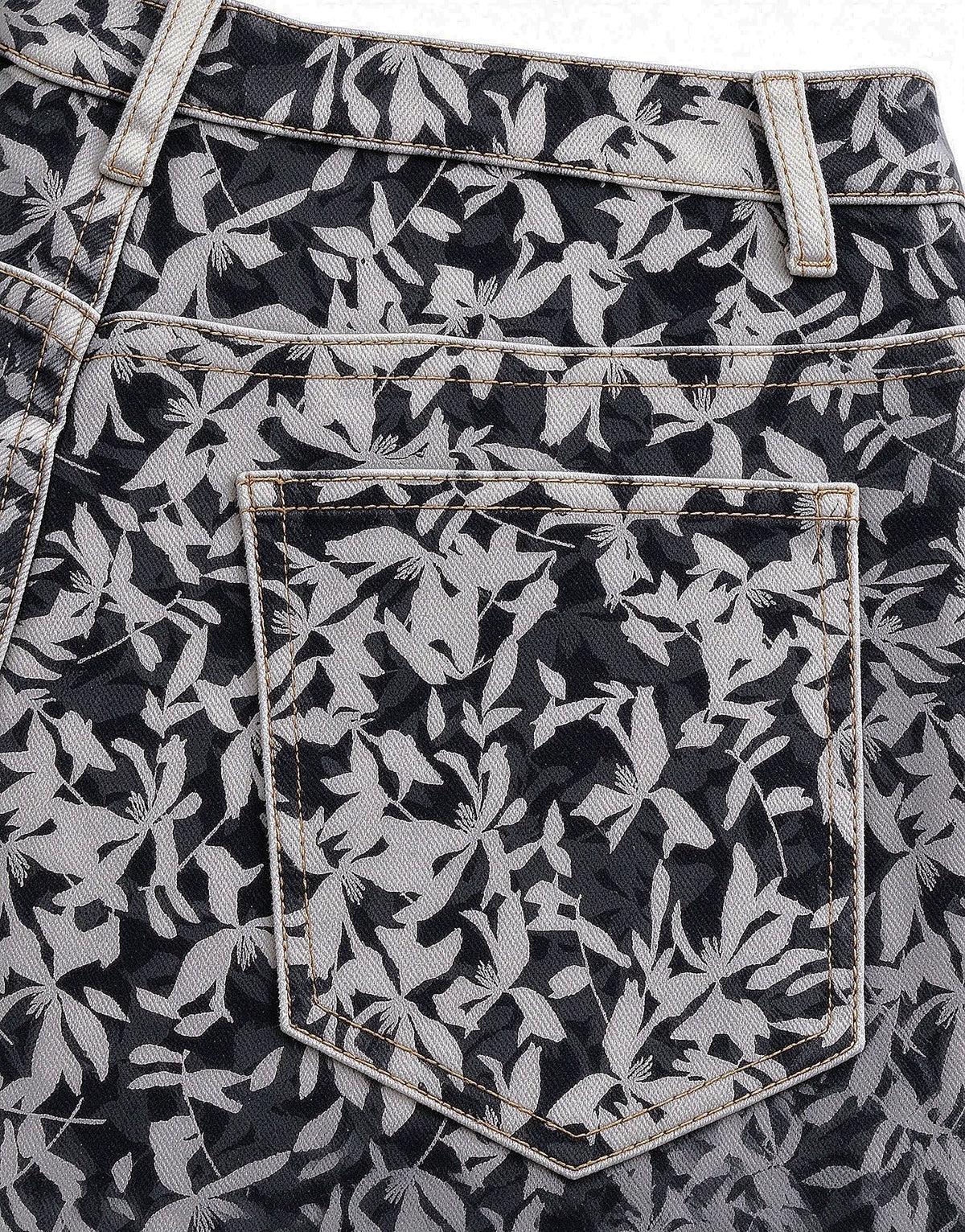 Silver Sage Damask Bootcut Jeans