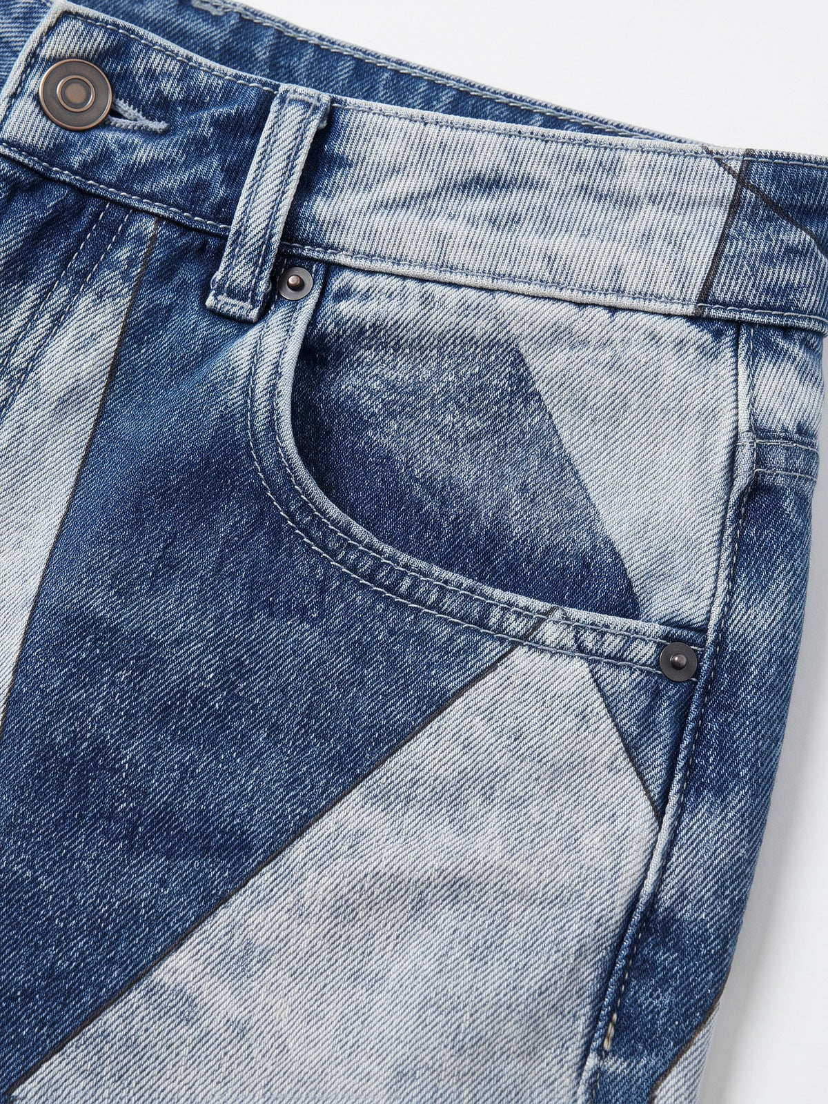 Rodeo Harlequin Wide-Leg Jeans