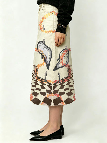 Rodeo Dream Ankle-Length Denim Skirt