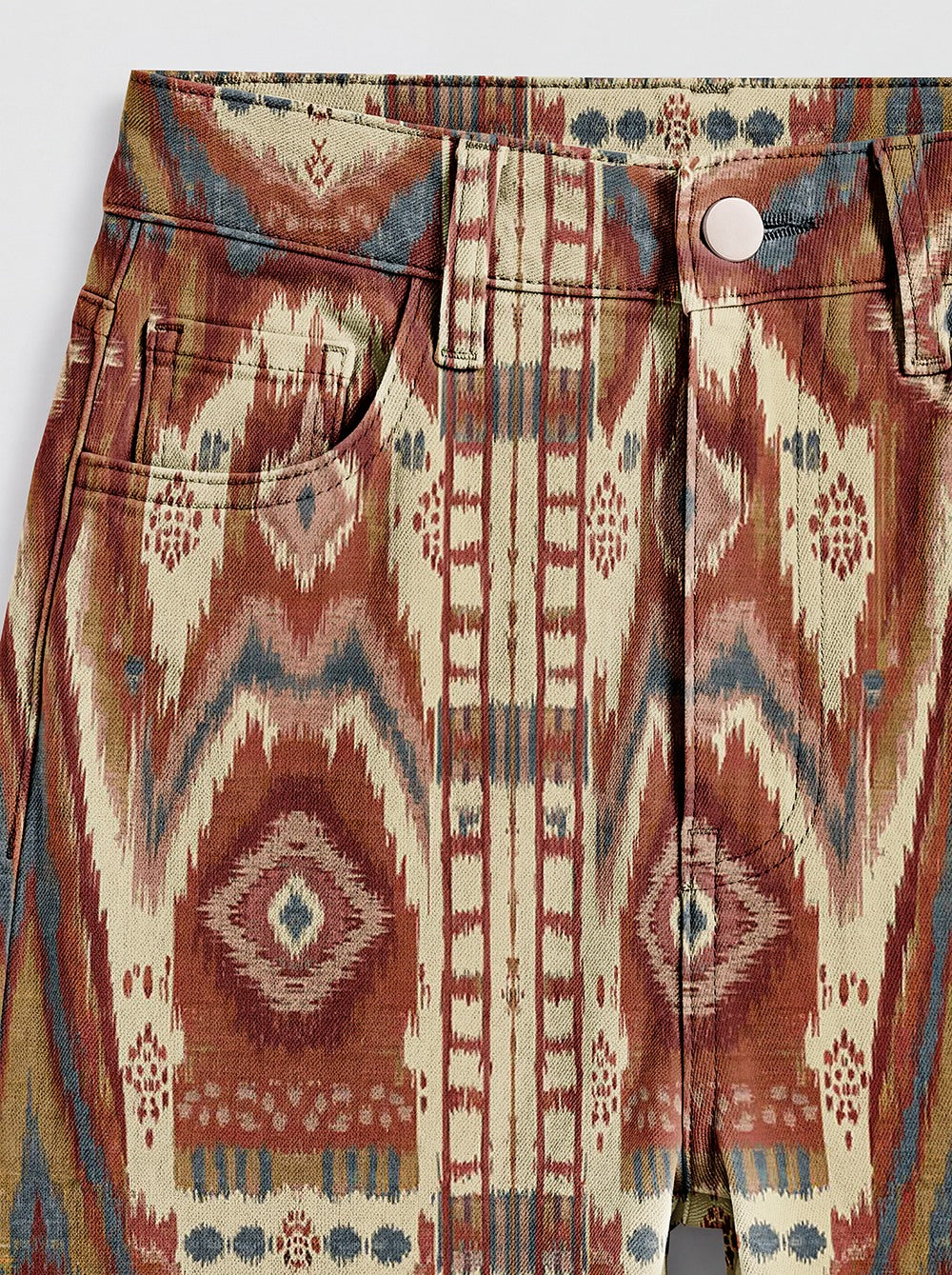 Canyon Weave Rust Bootcut Jeans – Back View – Riley – Rust