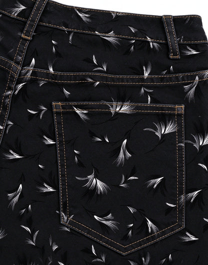 Midnight Feather Trail Bootcut Jeans