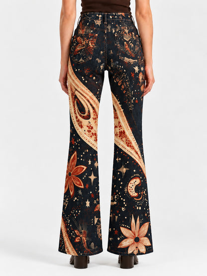 Midnight Canyon Paisley Bootcut Jeans
