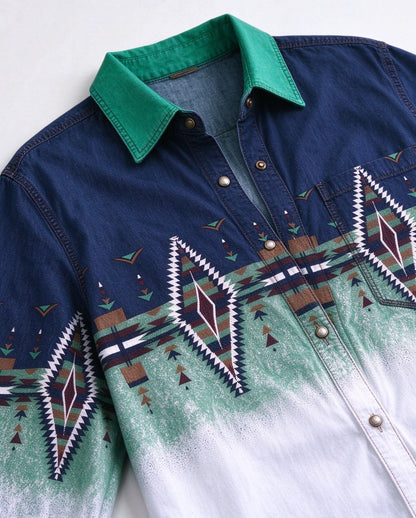Desert Diamond Trail Long Sleeve Denim Shirt