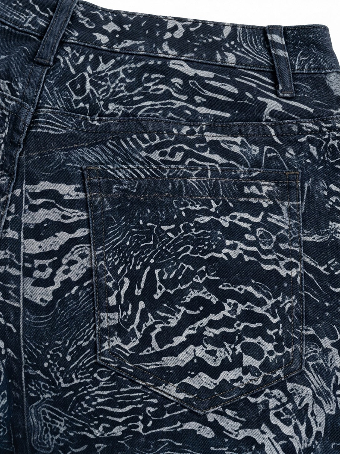 Desert Wave Blue Bootcut Jeans
