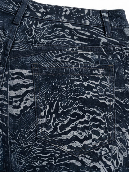 Desert Wave Blue Bootcut Jeans