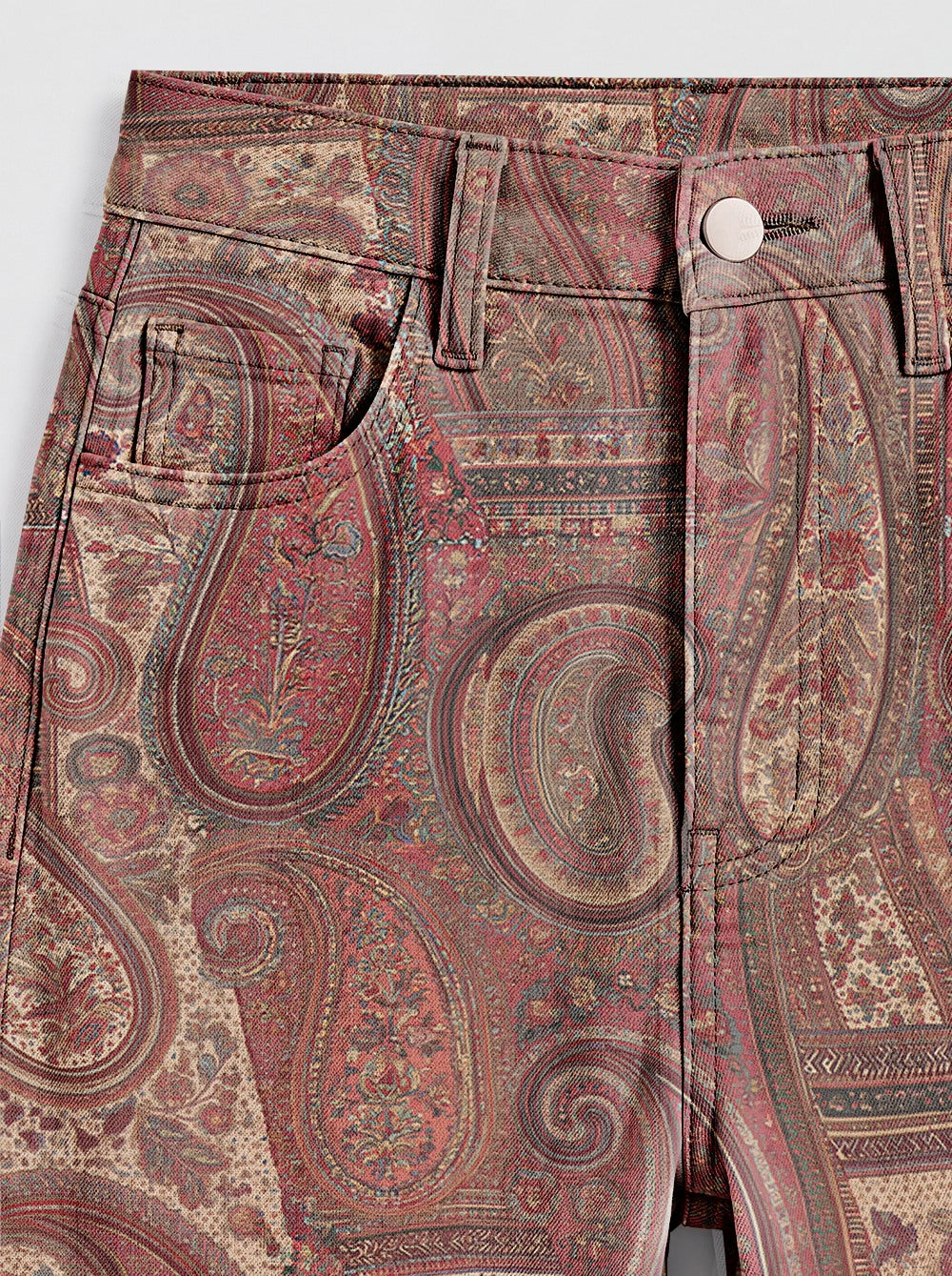 Paisley Frontier Bootcut Jeans – Back View – Riley – Rust
