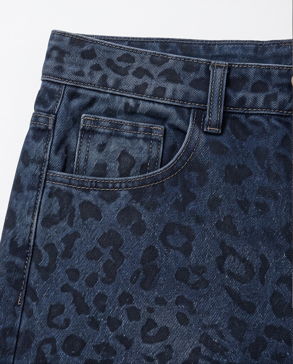 Outlaw Shadow Leopard Wide-Leg Jeans