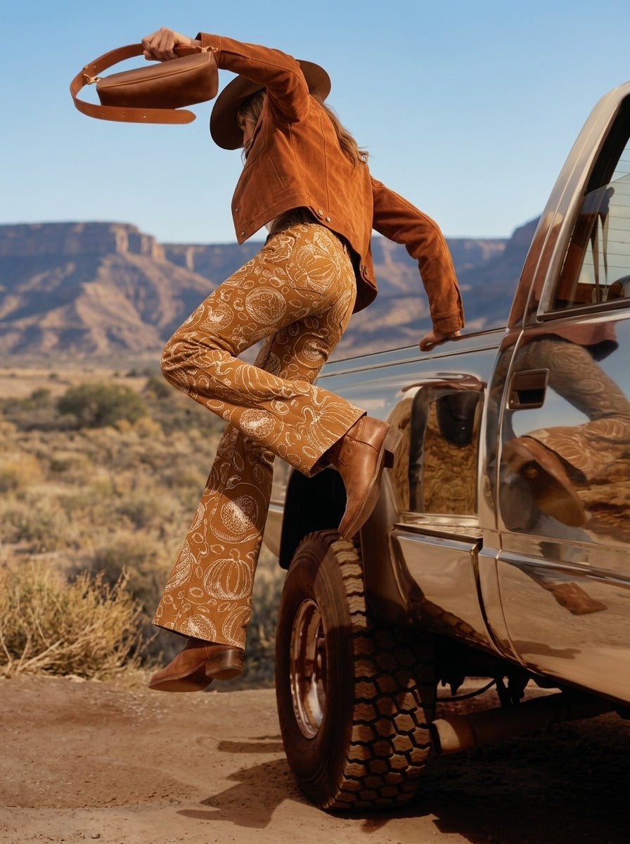 Desert Mirage Tan Bootcut Jeans