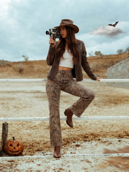 Desert Serpent Bootcut Jeans