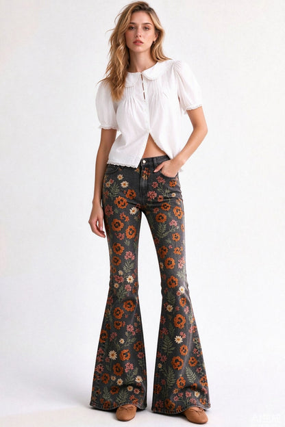 Desert Marigold Trail Flare Jeans