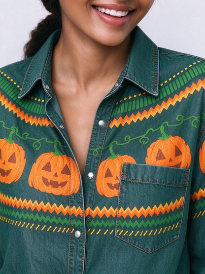 Jack O' Range Long Sleeve Denim Shirt