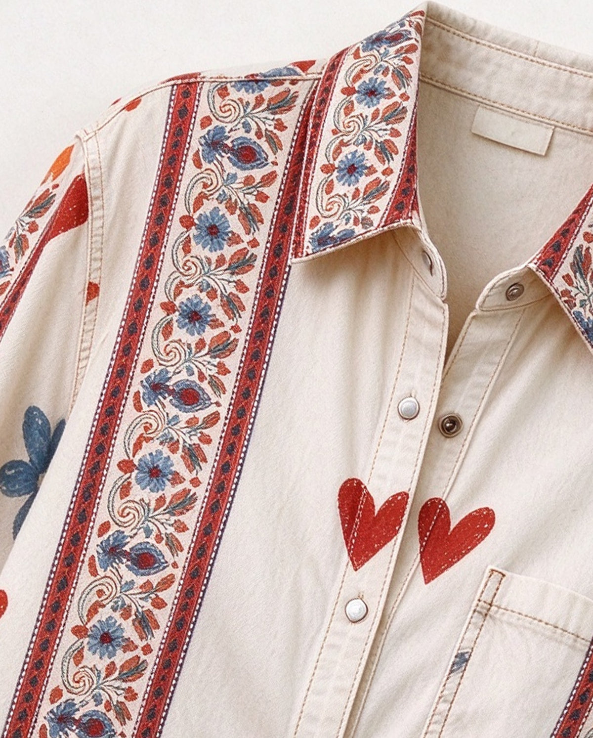 Prairie Heart Dance Long Sleeve Denim Shirt