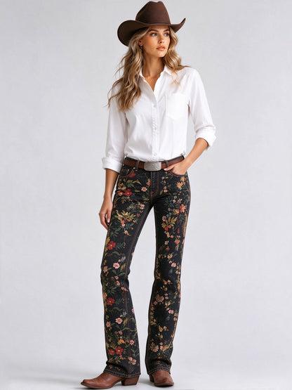 Ridge Midnight Low-Rise Bootcut Jeans