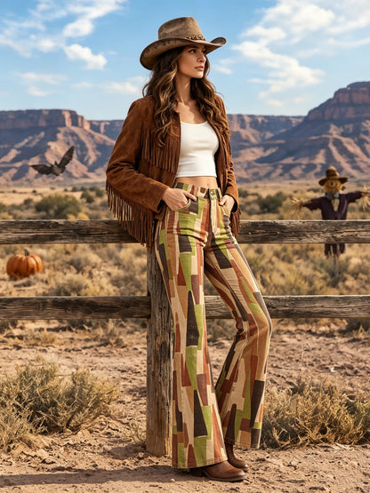 Desert Mirage Olive Bootcut Jeans