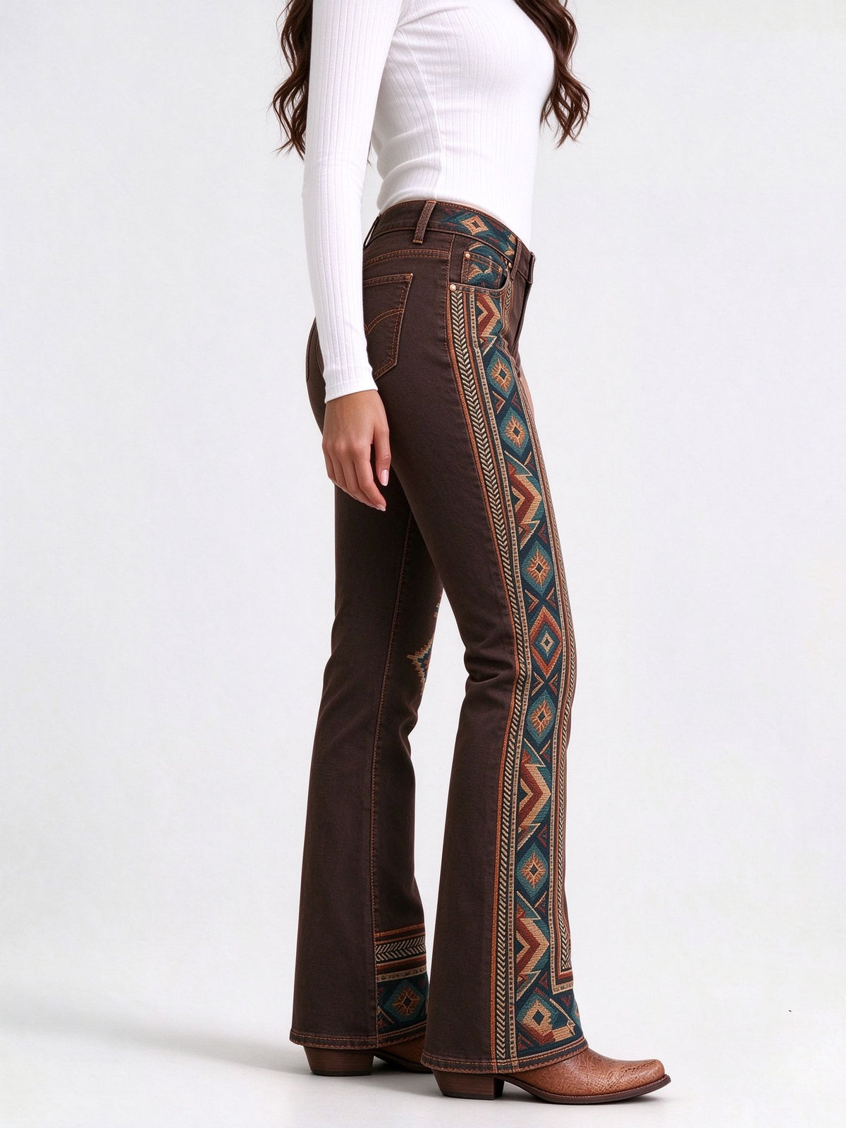 Sierra Diamond Trail Low-Rise Bootcut Jeans