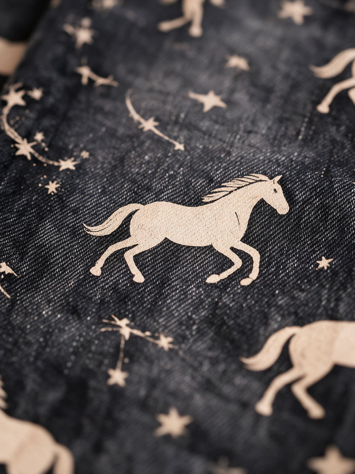 Mustang Stampede Print Low-Rise Bootcut Jeans