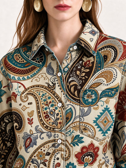 Desert Dreamweaver Long Sleeve Denim Shirt