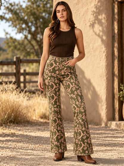Prairie Bloom Bootcut Jeans