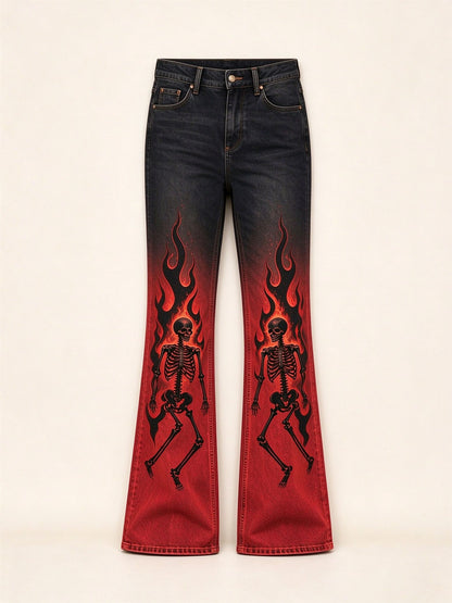 Crimson Burn Bootcut Jeans