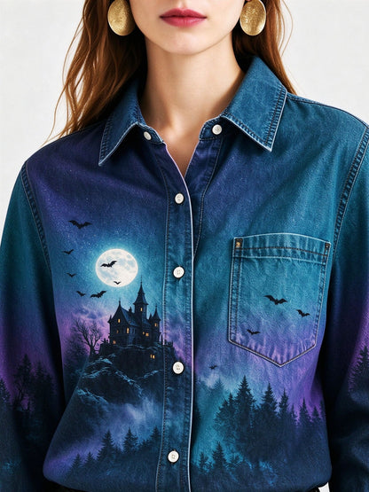 Moonlit Mesa Long Sleeve Denim Shirt