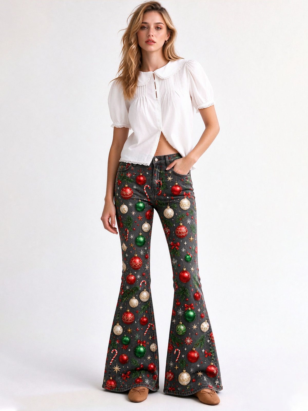 Rodeo Ornament Roundup Flare Jeans