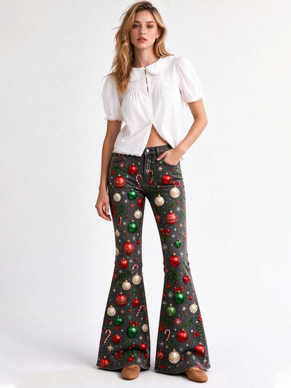 Rodeo Ornament Roundup Flare Jeans