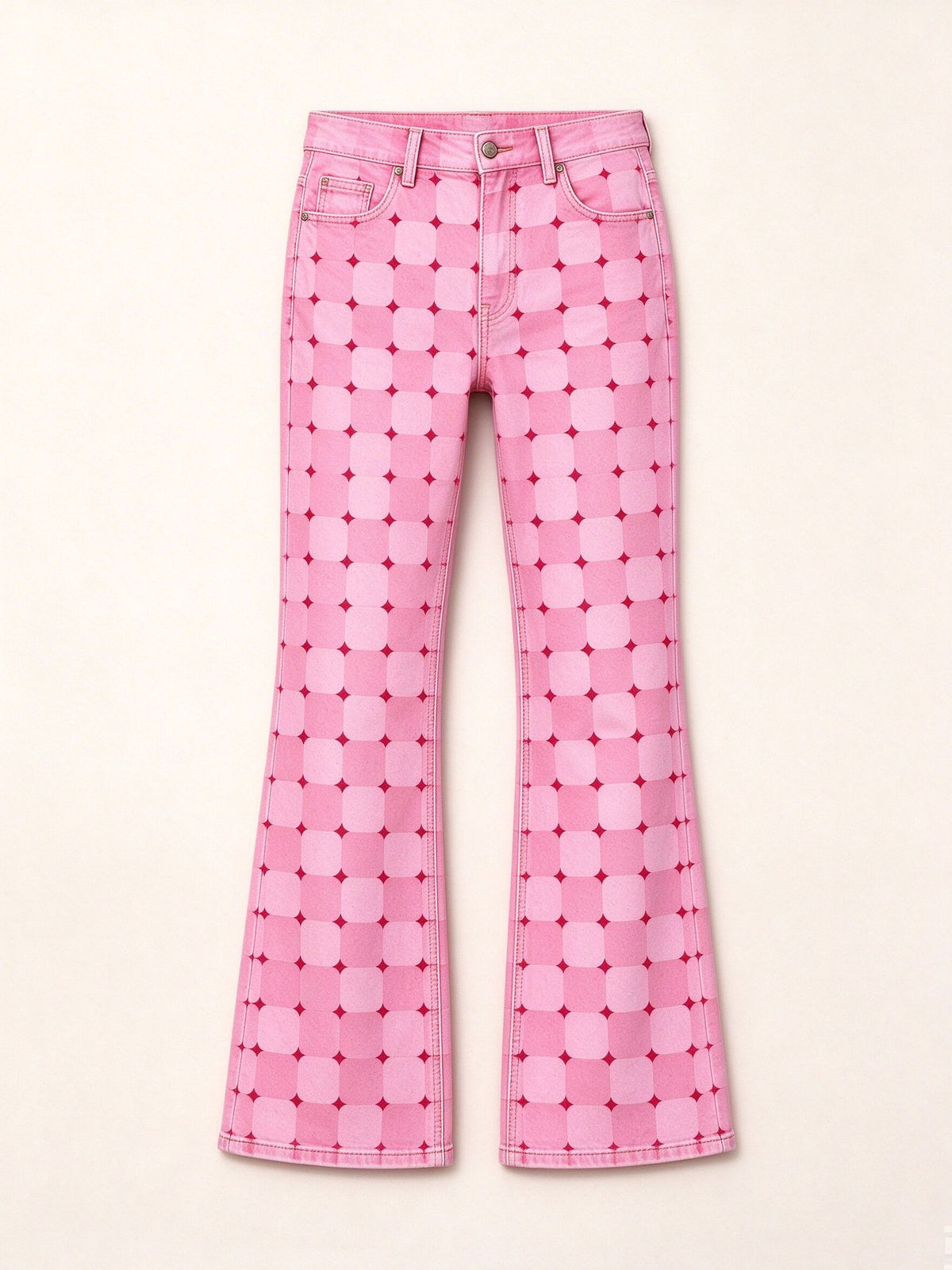 Prairie Grid Flare Jeans