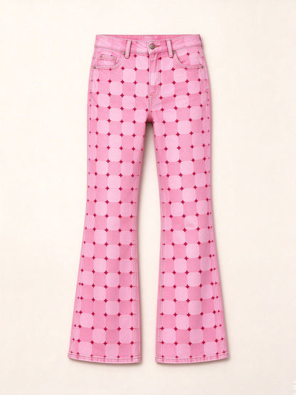 Prairie Grid Flare Jeans