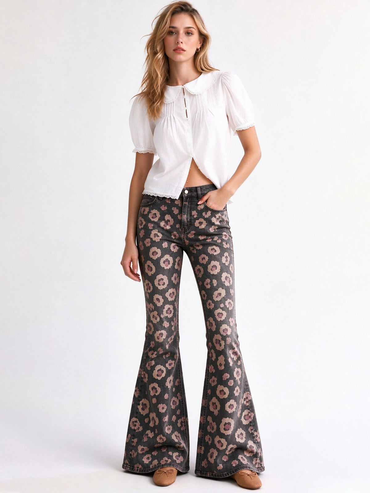 Prairie Rose Bloom 067 Flare Jeans