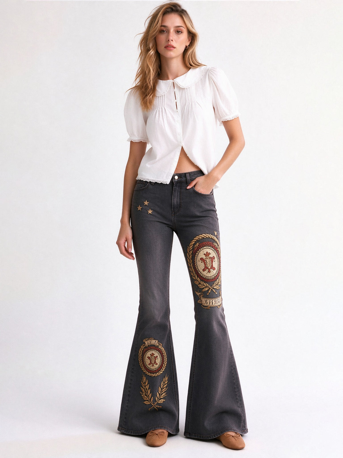 Outlaw Honor Crest Flare Jeans