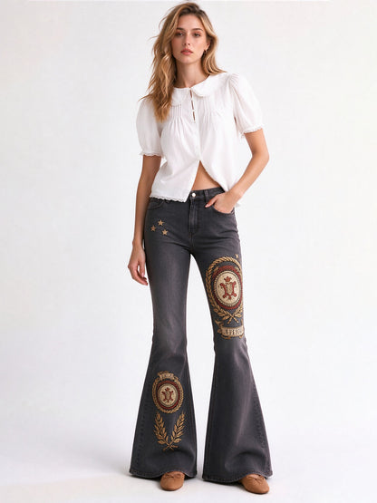 Outlaw Honor Crest Flare Jeans