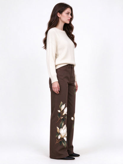 Desert Magnolia Trail Mid-Rise Straight-Leg Jeans