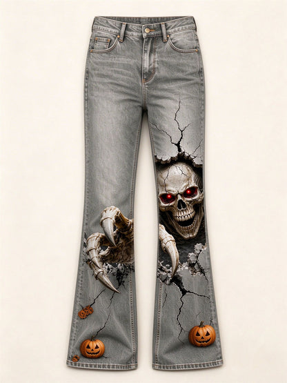 Cracked Earth Bootcut Jeans