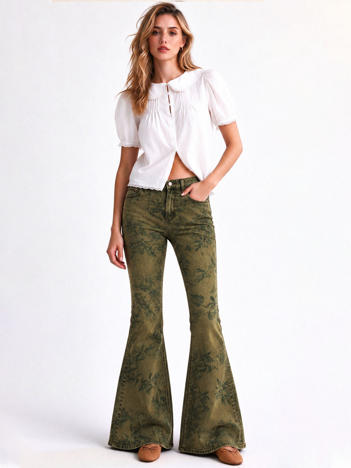 Prairie Sage Bloom 072 Flare Jeans