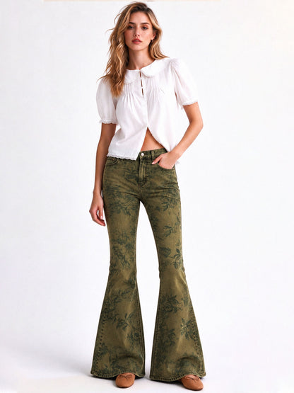 Prairie Sage Bloom 072 Flare Jeans
