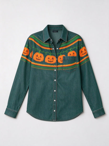 Jack O' Range Long Sleeve Denim Shirt