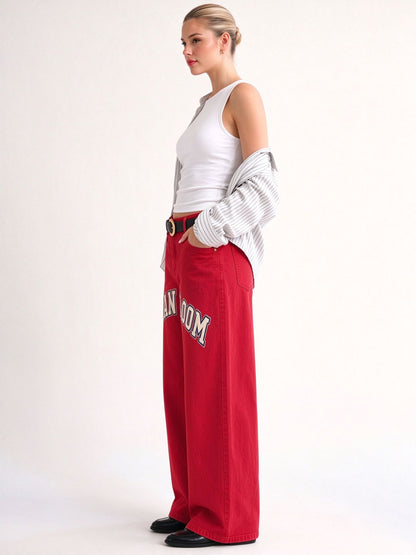 Rodeo Bandana Bloom Wide-Leg Jeans