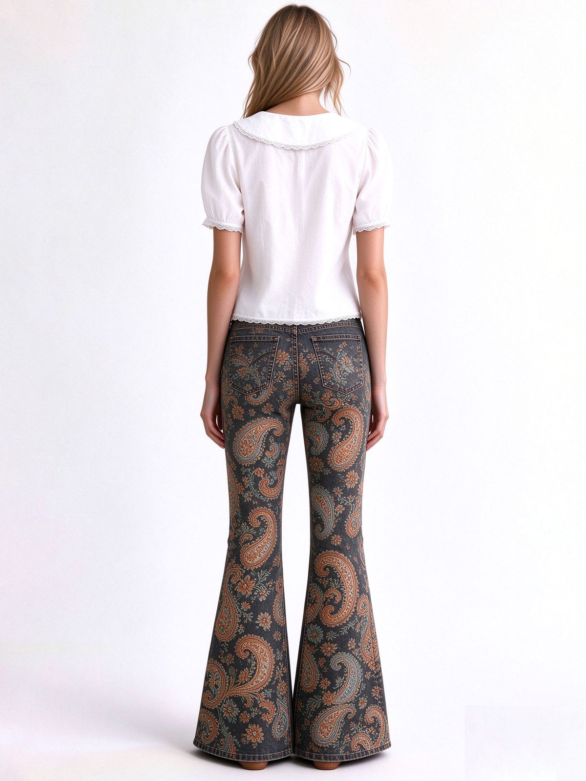 Desperado Paisley Flare Jeans