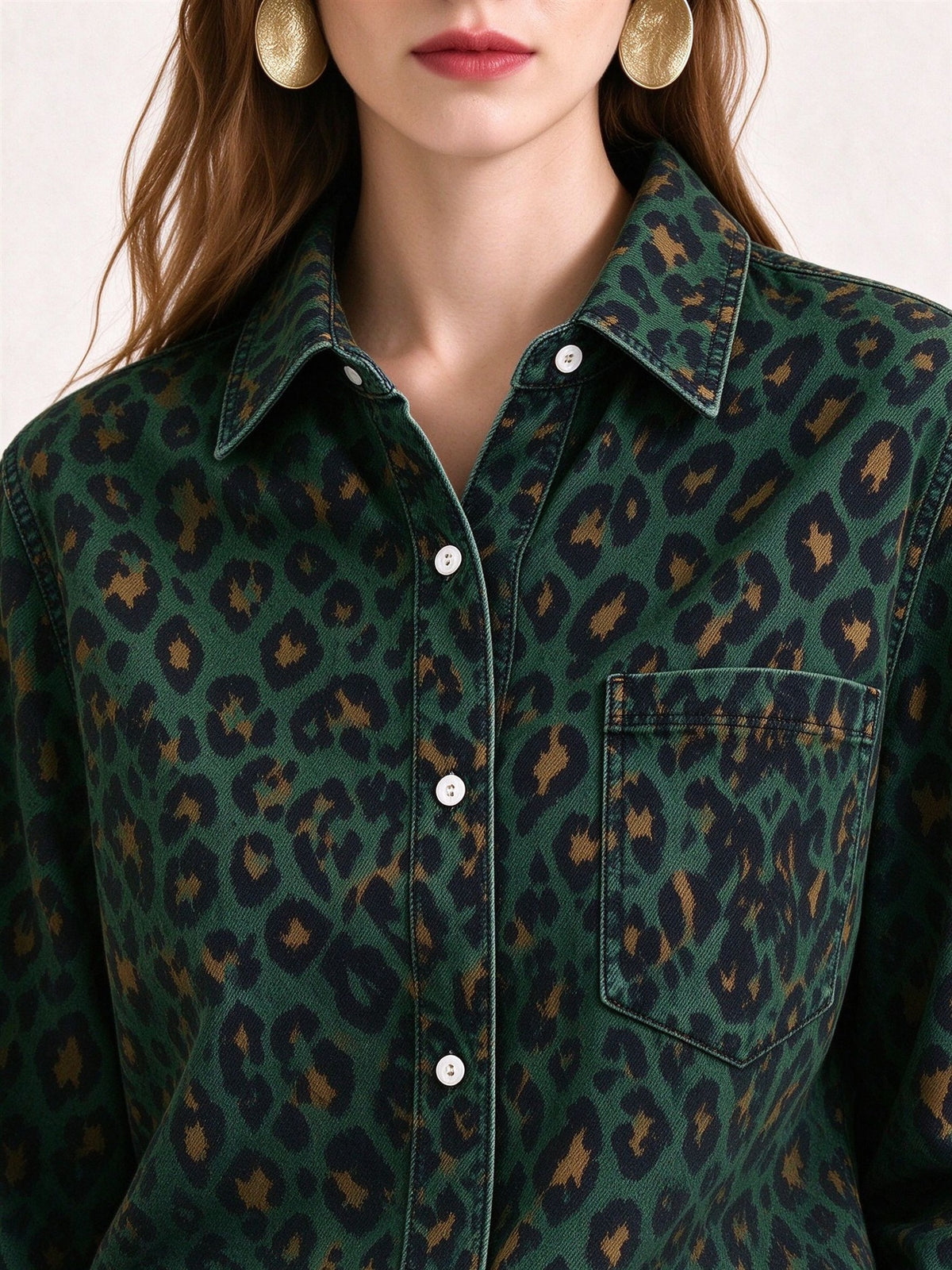 Prairie Shadow Long Sleeve Denim Shirt