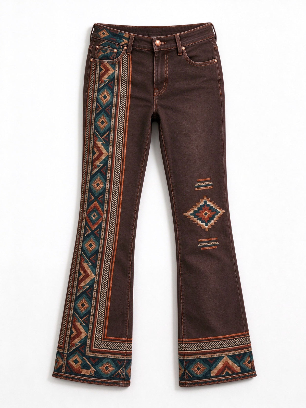 Sierra Diamond Trail Low-Rise Bootcut Jeans