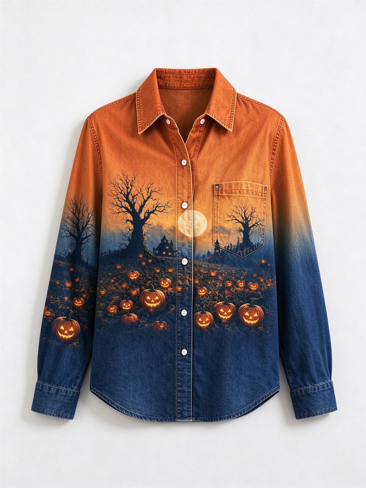 Harvest Moon Long Sleeve Denim Shirt