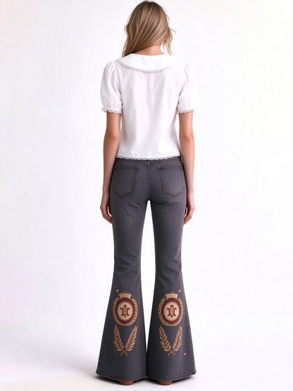 Outlaw Honor Crest Flare Jeans