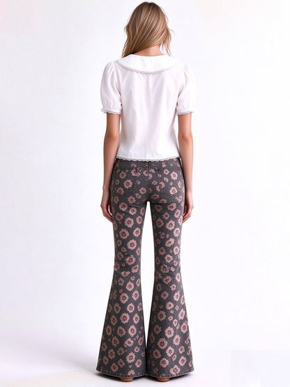 Prairie Rose Bloom 067 Flare Jeans