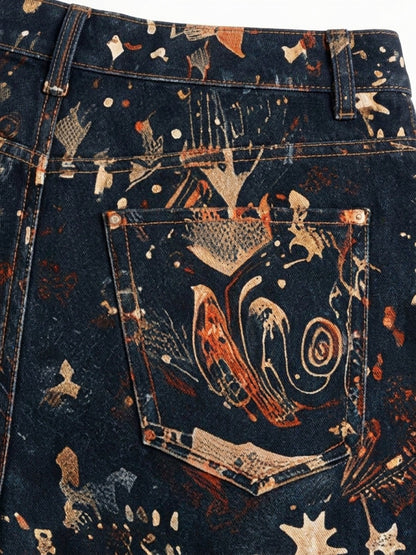 Midnight Canyon Paisley Bootcut Jeans