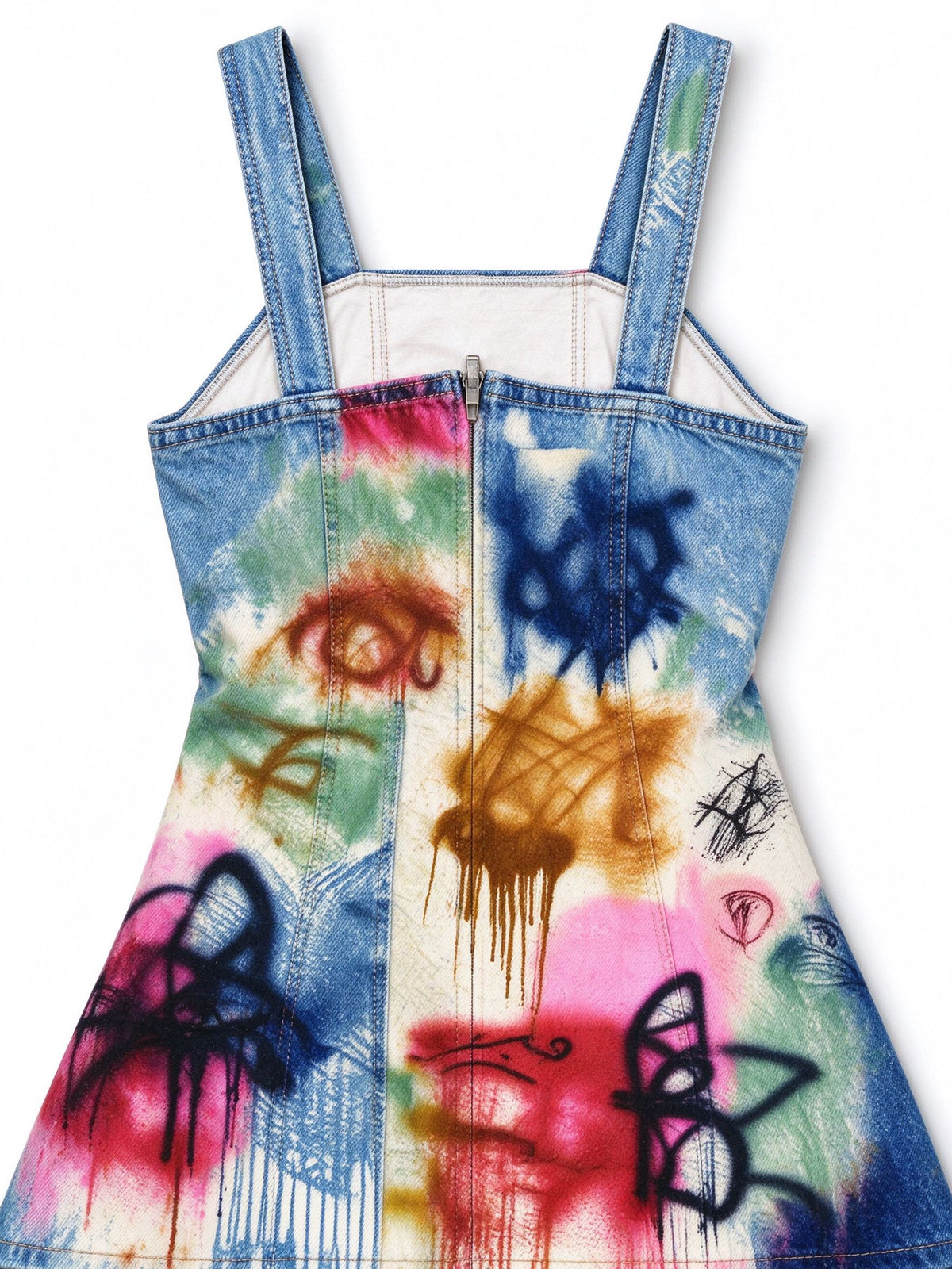 Cadillac Graffiti Structured Mini Dress