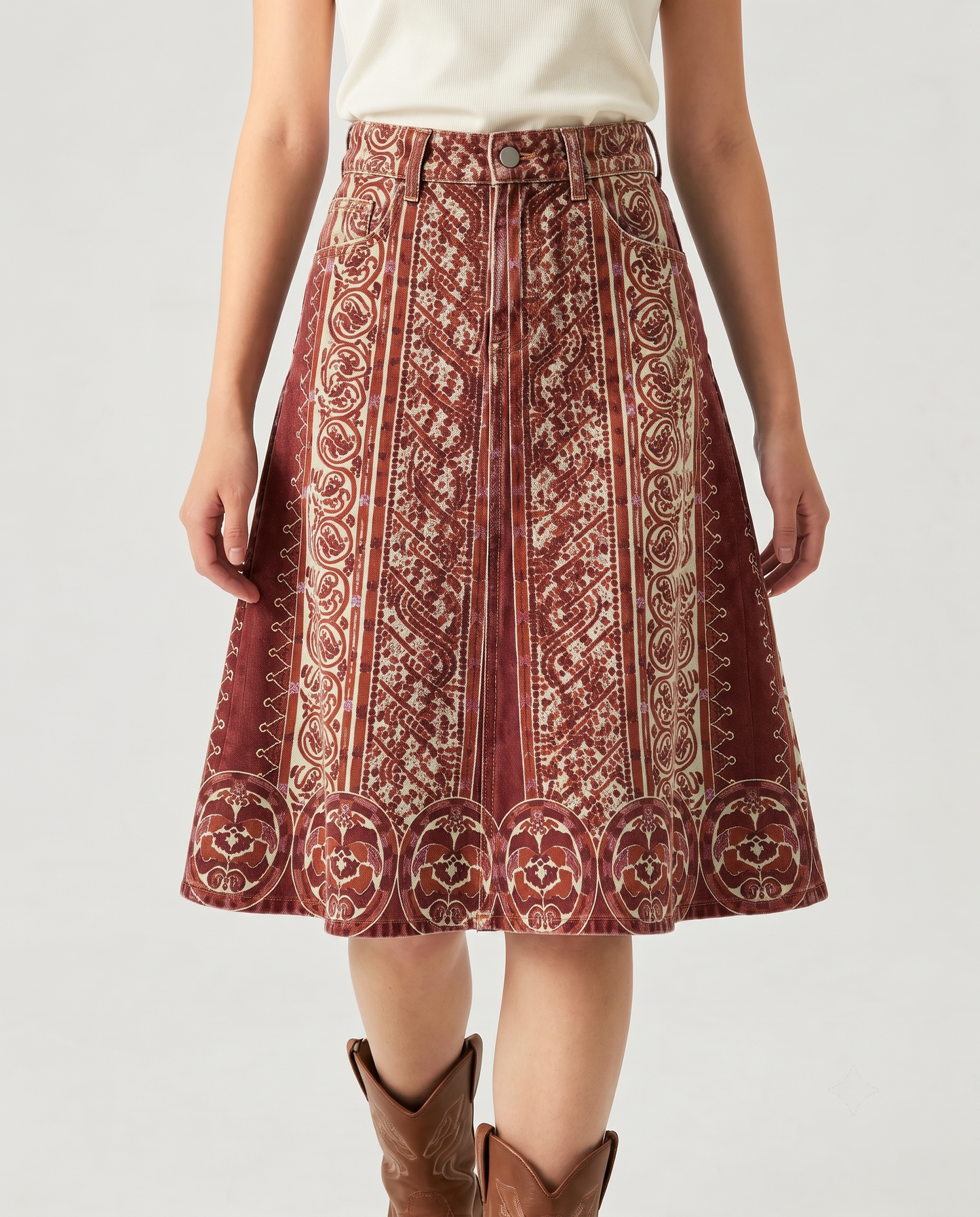 Desert Tapestry RB-SKT03 – Front View – Riley – Red
