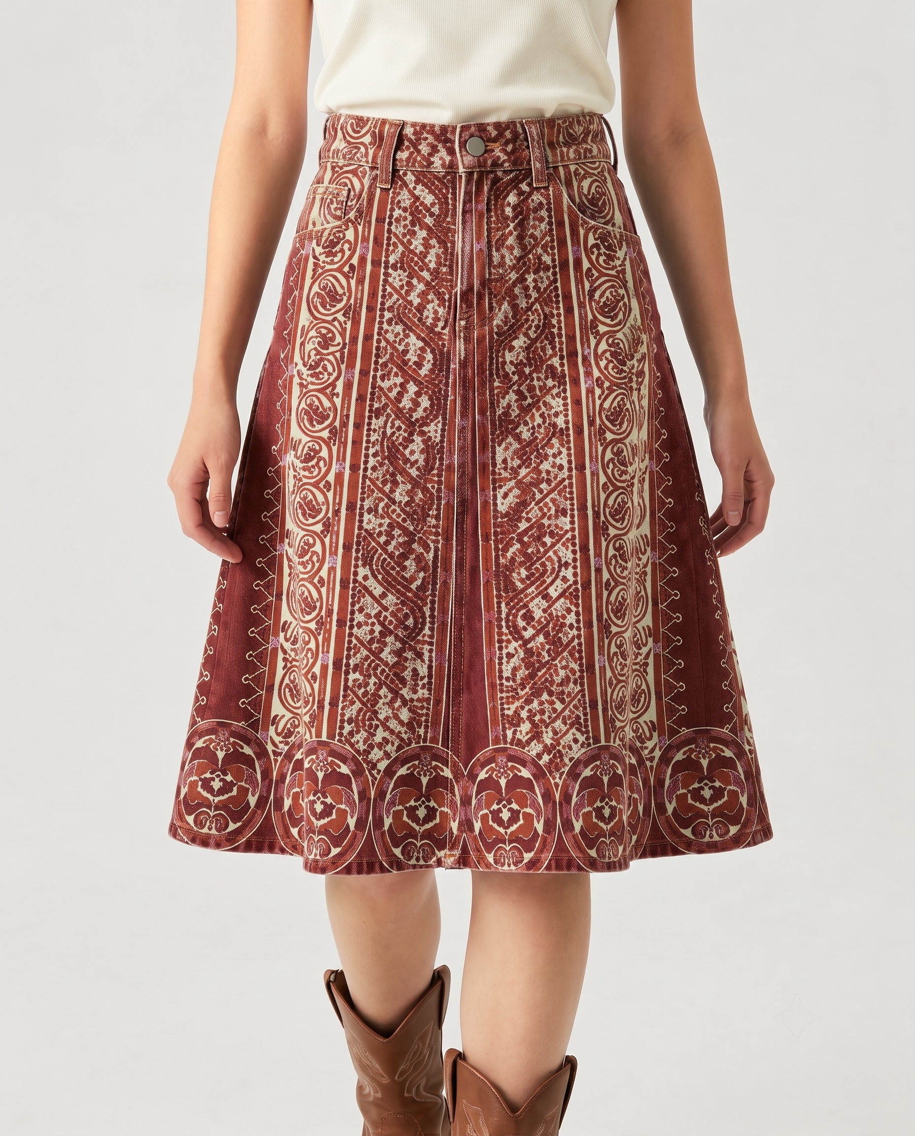 Desert Tapestry RB-SKT03 – Front View – Riley – Red