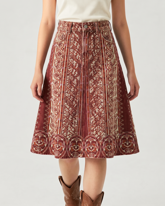 Desert Tapestry RB-SKT03 – Front View – Riley – Red